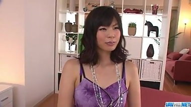 Saki Aoyama hot mom needs a good fuck in threesome