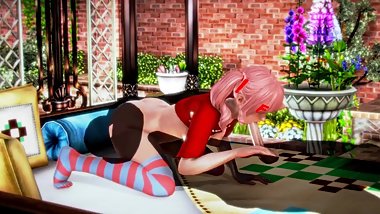 Pink Haired Teen Momoka Gets Fucked Again
