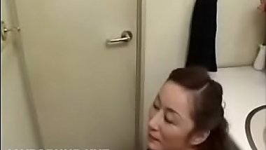 Mature Japanese mom teach sex to son